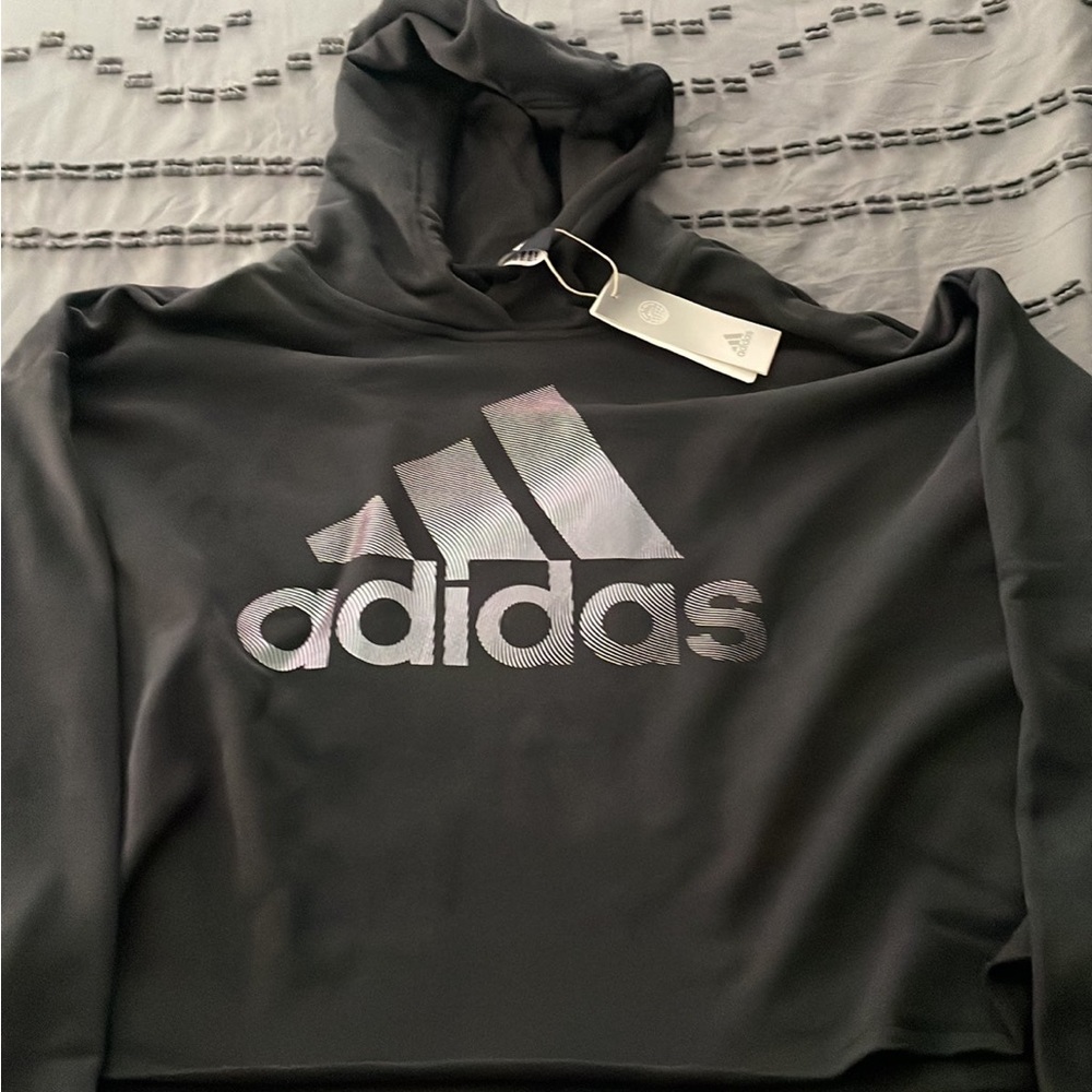 Adidas Womens crop sweatshirt large
